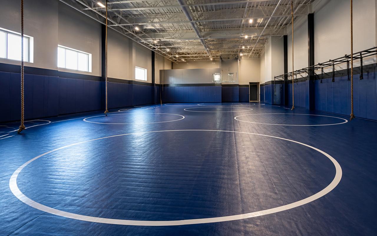 Inside Midlands Wrestling Club in Nottingham